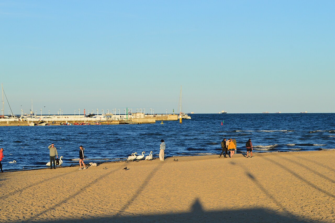wooden pier seaside Poland — Sopot, Polska