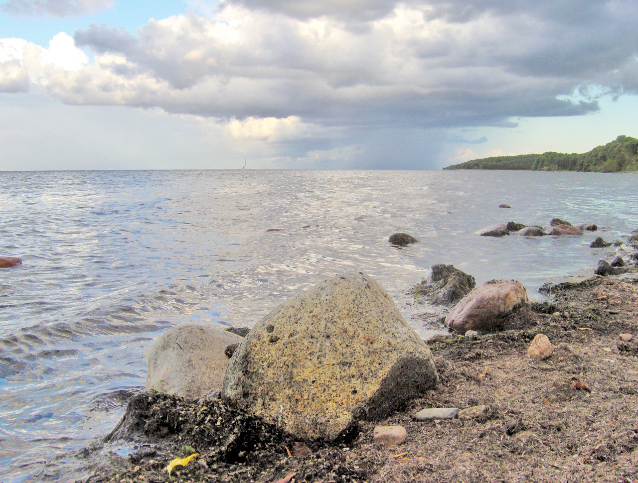 Baltic sea coast Poland blue sky — Sopot, Polska