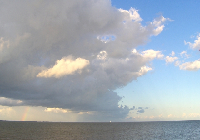 Baltic sea coast Poland blue sky — Trójmiasto