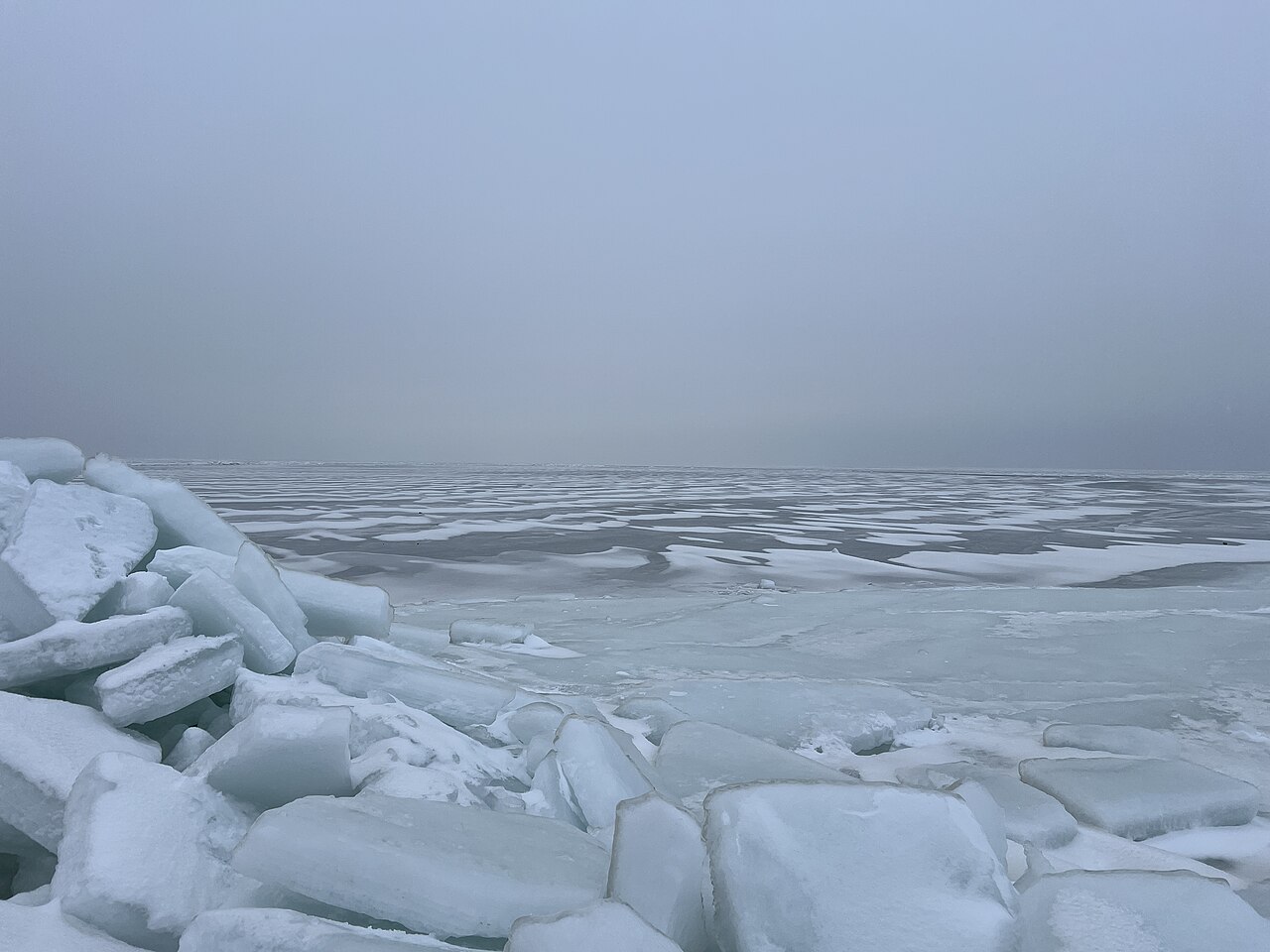 frozen Baltic Sea landscape — Trójmiasto