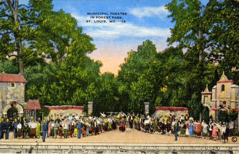 outdoor theatre forest stage — Trójmiasto