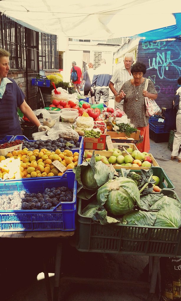 The local market on ulica zana, lublin, poland. One of my favorite places - I even have a small web page about it that I made about 15 years ago.